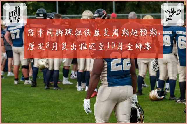 陈幸同脚踝扭伤康复周期超预期，原定8月复出推迟至10月全锦赛